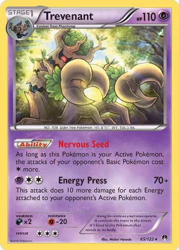 Trevenant (65/122), XY - BREAKpoint — Pokémon card price