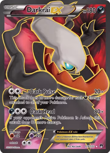 Darkrai EX (Full Art) (118/122) — card price