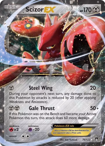 Scizor EX (76/122), XY - BREAKpoint — Pokémon card price