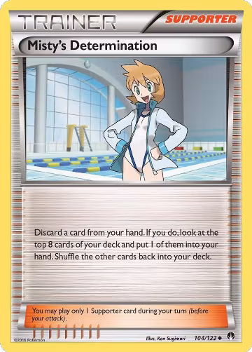 Misty's Determination (104/122), XY - BREAKpoint — Pokémon card price