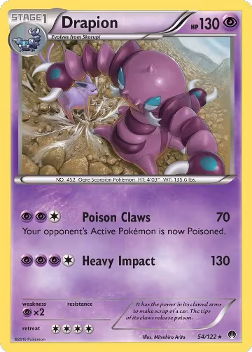 Drapion (54/122), XY - BREAKpoint — Pokémon card price
