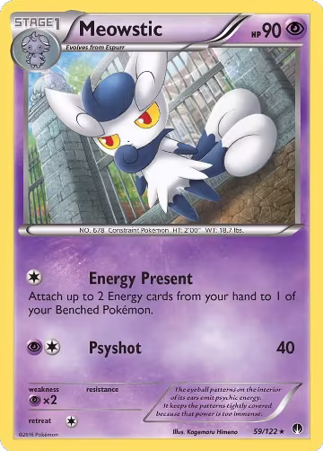 Meowstic (59/122), XY - BREAKpoint — Pokémon card price
