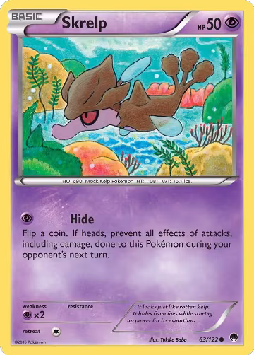 Skrelp (63/122), XY - BREAKpoint — Pokémon card price