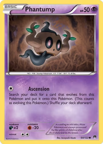 Phantump (64/122), XY - BREAKpoint — Pokémon card price