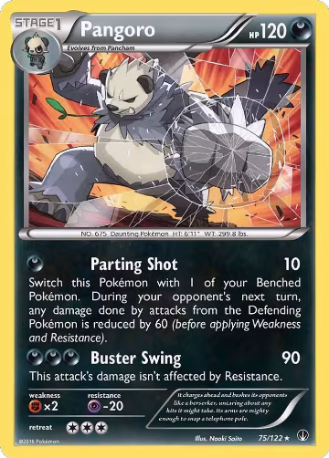 Pangoro (75/122), XY - BREAKpoint — Pokémon card price