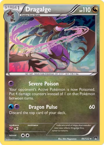 Dragalge (86/122), XY - BREAKpoint — Pokémon card price