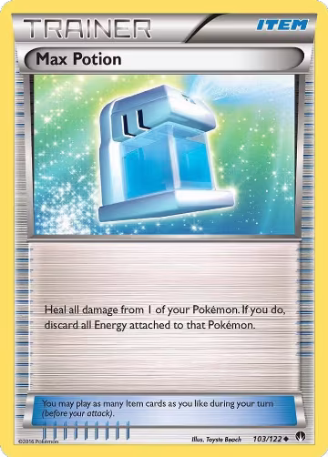 Max Potion (103/122), XY - BREAKpoint — Pokémon card price