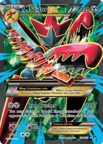 M Scizor EX (Full Art) (120/122), XY - BREAKpoint — Pokémon card price