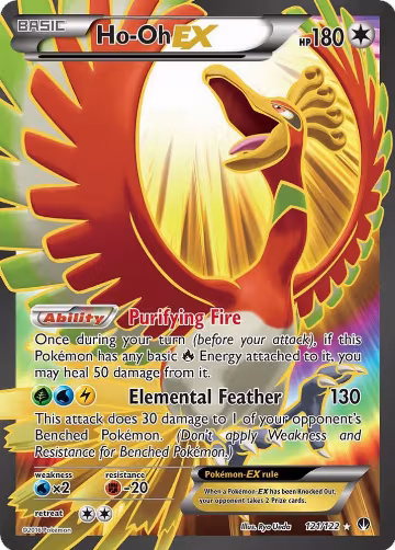 Ho-Oh EX (Full Art) (121/122), XY - BREAKpoint — Pokémon card price