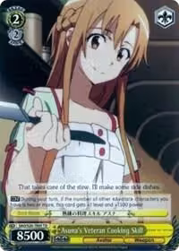 Asuna's Veteran Cooking Skill (TD) (SAO/S20-TE05 TD), Sword Art Online — Weiß Schwarz card price