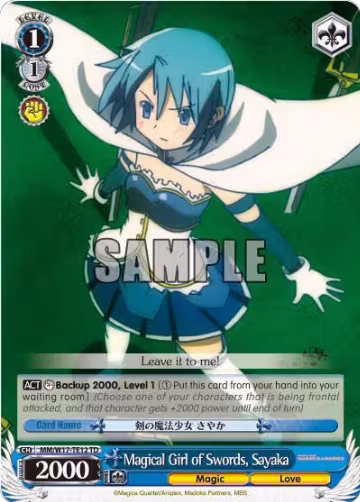Magical Girl of Swords, Sayaka (TD) (MM/W17-TE12 TD), Puella Magi Madoka Magica — Weiß Schwarz card price