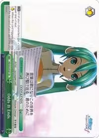 Odds & Ends (PD/S22-E107 TD), Hatsune Miku -Project DIVA- f — Weiß Schwarz card price