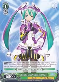 Hatsune Miku"FOnewearl Style" (TD) (PD/S22-TE11 TD), Hatsune Miku -Project DIVA- f — Weiß Schwarz card price