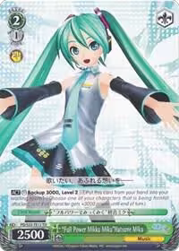 "Full Power Mikku Miku"Hatsune Miku (TD) (PD/S22-TE12 TD), Hatsune Miku -Project DIVA- f — Weiß Schwarz card price