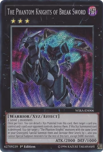The Phantom Knights of Break Sword (WIRA-EN006), Wing Raiders — Yu-Gi-Oh! card price