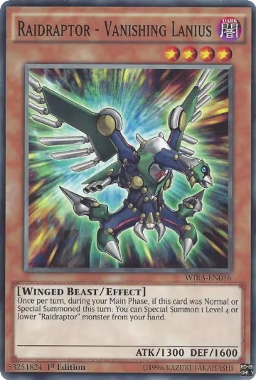 Raidraptor - Vanishing Lanius (WIRA-EN016), Wing Raiders — Yu-Gi-Oh! card price