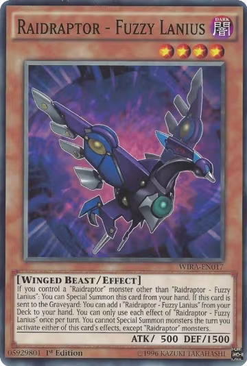 Raidraptor - Fuzzy Lanius (WIRA-EN017), Wing Raiders — Yu-Gi-Oh! card price