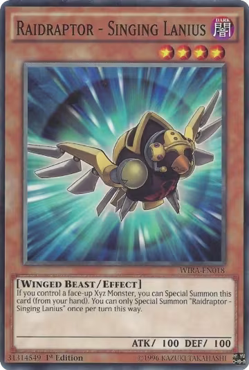 Raidraptor - Singing Lanius (WIRA-EN018), Wing Raiders — Yu-Gi-Oh! card price