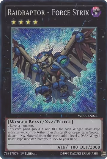Raidraptor - Force Strix (WIRA-EN022), Wing Raiders — Yu-Gi-Oh! card price