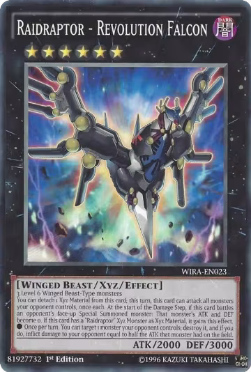 Raidraptor - Revolution Falcon (WIRA-EN023), Wing Raiders — Yu-Gi-Oh! card price
