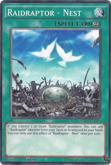 Raidraptor - Nest (WIRA-EN026), Wing Raiders — Yu-Gi-Oh! card price