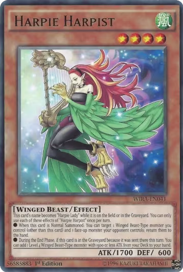 Harpie Harpist (WIRA-EN041), Wing Raiders — Yu-Gi-Oh! card price