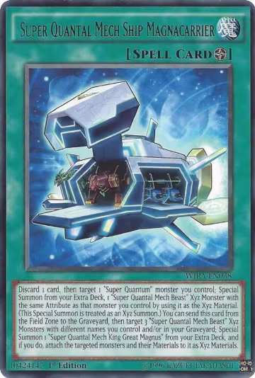 Super Quantal Mech Ship Magnacarrier (WIRA-EN038), Wing Raiders — Yu-Gi-Oh! card price