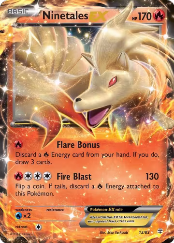 Ninetales EX (13/83), Generations — Pokémon card price