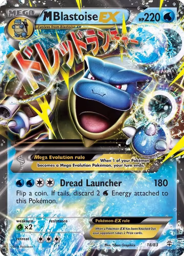 M Blastoise EX (18/83), Generations — Pokémon card price