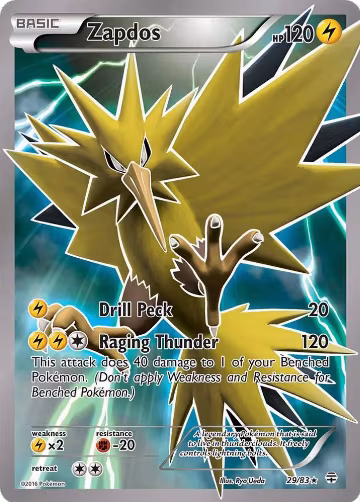 Zapdos (29/83), Generations — Pokémon card price