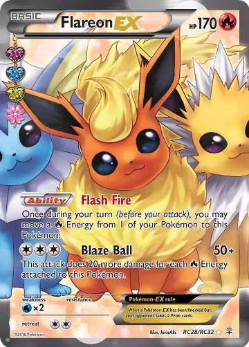Flareon EX (Full Art) (RC28/RC32) — card price