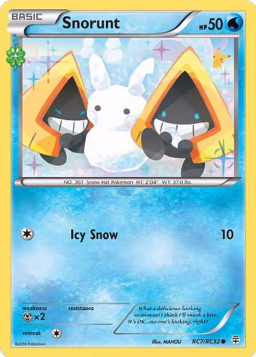 Snorunt (RC7/RC32), Generations: Radiant Collection — Pokémon card price