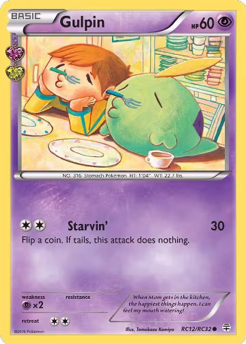 Gulpin (RC12/RC32), Generations: Radiant Collection — Pokémon card price