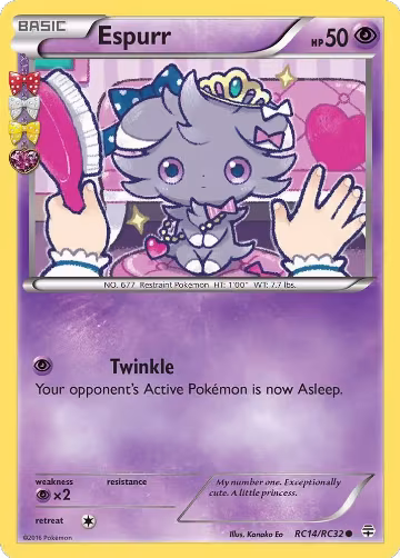Espurr (RC14/RC32), Generations: Radiant Collection — Pokémon card price