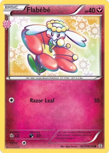 Flabebe (RC17/RC32), Generations: Radiant Collection — Pokémon card price