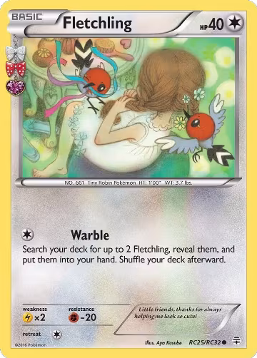 Fletchling (RC25/RC32), Generations: Radiant Collection — Pokémon card price