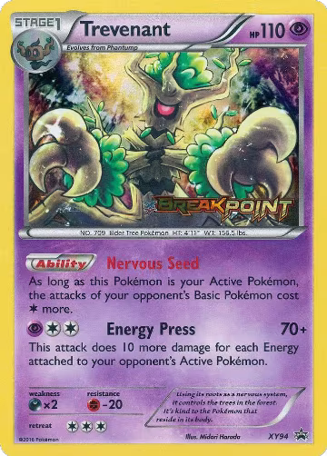 Trevenant (Prerelease) (XY94), XY Promos — Pokémon card price