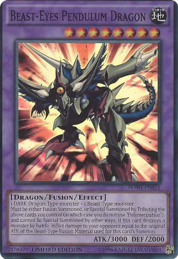 Beast-Eyes Pendulum Dragon (BOSH-ENSE1), Breakers of Shadow — Yu-Gi-Oh! card price