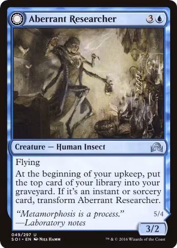 Aberrant Researcher (49), Shadows over Innistrad — Magic card price