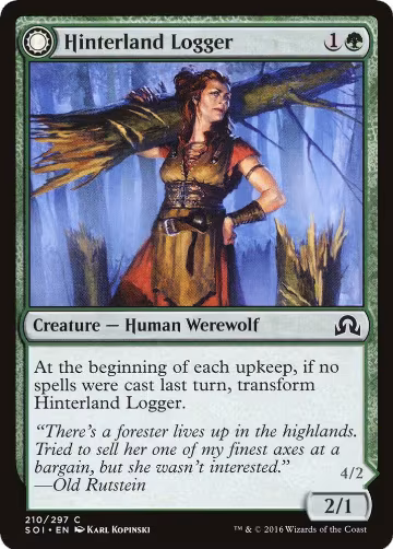 Hinterland Logger (210), Shadows over Innistrad — Magic card price
