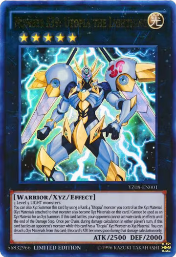 Number S39: Utopia the Lightning (YZ08-EN001), Yu-Gi-Oh! ZEXAL Manga Promotional Cards — Yu-Gi-Oh! card price