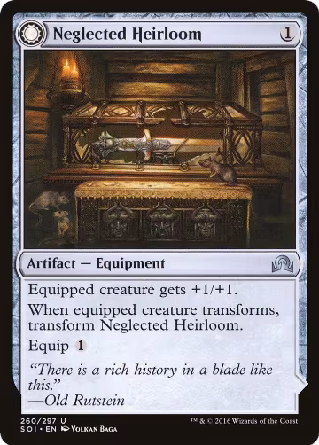 Neglected Heirloom (260), Shadows over Innistrad — Magic card price