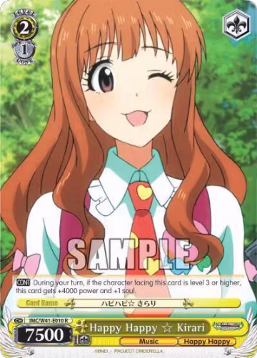 Happy Happy Kirari (IMC/W41-E010 R), The iDOLM@STER Cinderella Girls — Weiß Schwarz card price