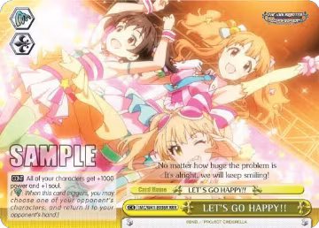 LET'S GO HAPPY!! (RRR) (IMC/W41-E036R RRR), The iDOLM@STER Cinderella Girls — Weiß Schwarz card price