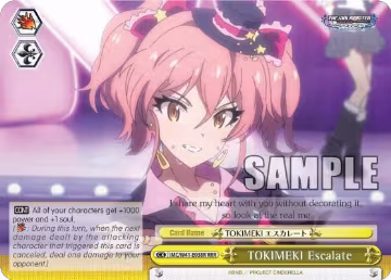 TOKIMEKI Escalate (RRR) (IMC/W41-E038R RRR), The iDOLM@STER Cinderella Girls — Weiß Schwarz card price