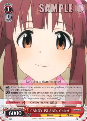 CANDY ISLAND, Chieri (IMC/W41-E048 R), The iDOLM@STER Cinderella Girls — Weiß Schwarz card price