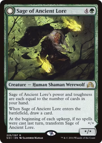Sage of Ancient Lore (225), Shadows over Innistrad — Magic card price