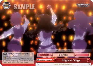 Highest Stage (Red) (B) (IMC/W41-TE38b TD), The iDOLM@STER Cinderella Girls — Weiß Schwarz card price