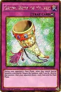 Grand Horn of Heaven (PGL3-EN040), Premium Gold: Infinite Gold — Yu-Gi-Oh! card price