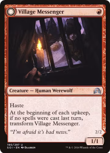 Village Messenger (190), Shadows over Innistrad — Magic card price
